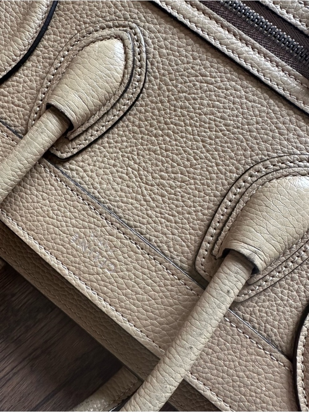 Celine Mini Luggage Tote in Beige Taupe - Picture 10 of 16